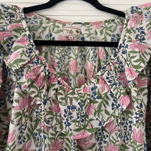 Mille Block Print Blouse - Picture 3 of 4